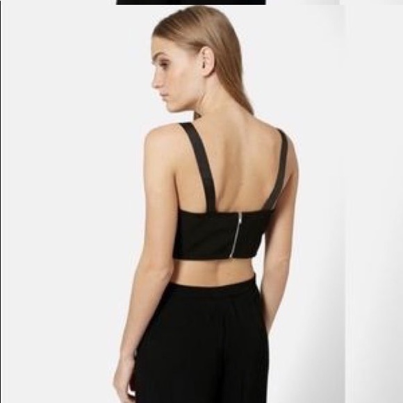 Topshop D-Ring Bralette Crop Top Black - Picture 5 of 5